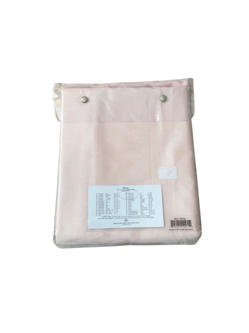 NEW‎ Scandia Home Stresa Pink Petal Twin Size Duvet Cover